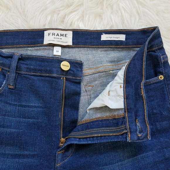 Frame Le High Straight Tuxedo Split Jeans - Picture 5 of 12